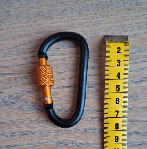 Zwart/oranje karbijn haak, Huis en Inrichting, Woonaccessoires | Overige, Nieuw, Ophalen of Verzenden