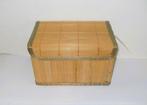 Opbergmand Bamboe / Opbergdoos met deksel - NIEUW !!!, Mand, Nieuw, Ophalen of Verzenden, Rechthoekig