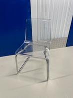 2 IKEA Stoelen - Metaal & Transparant Kunststof, Huis en Inrichting, Stoelen, Ophalen, Gebruikt, Twee, Overige kleuren