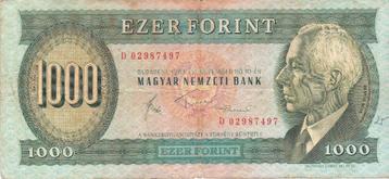 HUNGARY 1000 FORINT beschikbaar voor biedingen