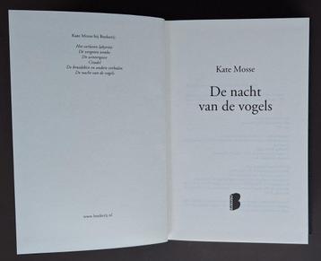 De nacht van de vogels - Kate Mosse beschikbaar voor biedingen