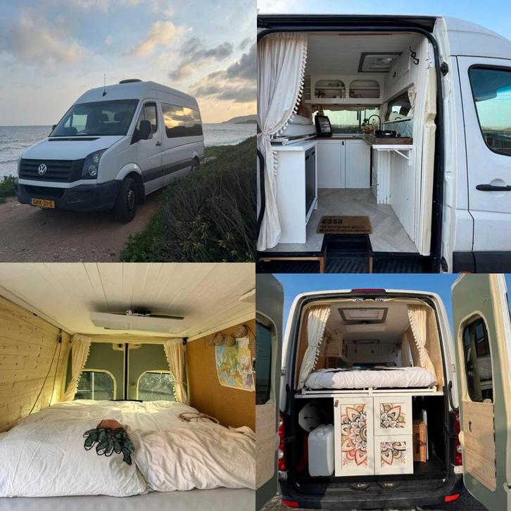 VW crafter camper compleet, Caravans en Kamperen, Campers, Particulier, tot en met 2, Buscamper of Camperbus, Volkswagen, Overige merken