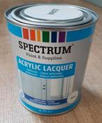 Nieuw! Acryllak zijdeglans wit 0,75L, Ophalen of Verzenden, Nieuw, Wit