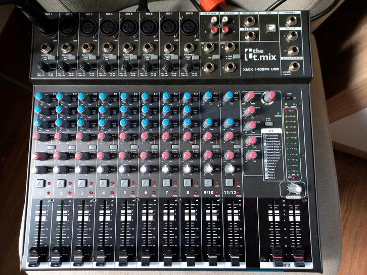 T-Mix mengpaneel xmix1402, Muziek en Instrumenten, Mengpanelen, Zo goed als nieuw, 10 tot 20 kanalen, Ophalen of Verzenden