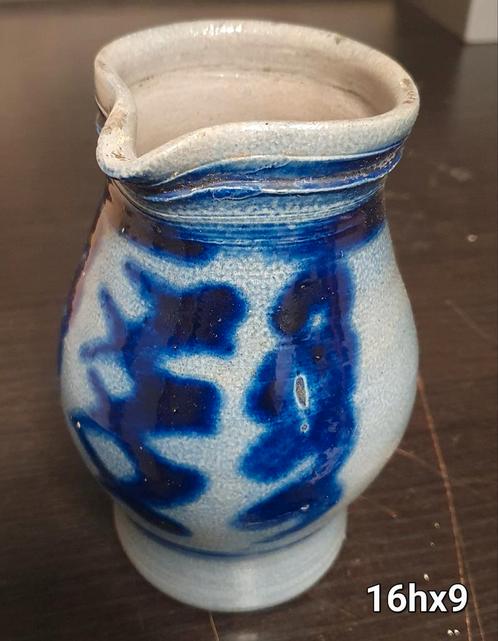 Set van vintage keuls kannetje en bloempot, Huis en Inrichting, Woonaccessoires | Overige, Gebruikt, Ophalen of Verzenden