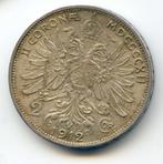 Oostenrijk 2 Corona 1912 Mooie Patina, Verzenden, Oostenrijk, Zilver