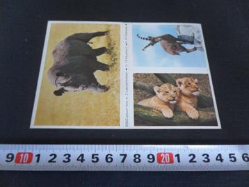 sticker ESSO dieren album leeuwenwelpen neushoorn steenbok beschikbaar voor biedingen