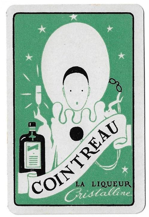 1 joker België met oude reclame Cointreau Likeur alcohol, Verzamelen, Speelkaarten, Jokers en Kwartetten, Gebruikt, Speelkaart(en)