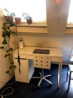Ikea bureau MICKE met bureaustoel JULES, Huis en Inrichting, Bureaus, Ophalen, Met wielen, Gebruikt, Bureau