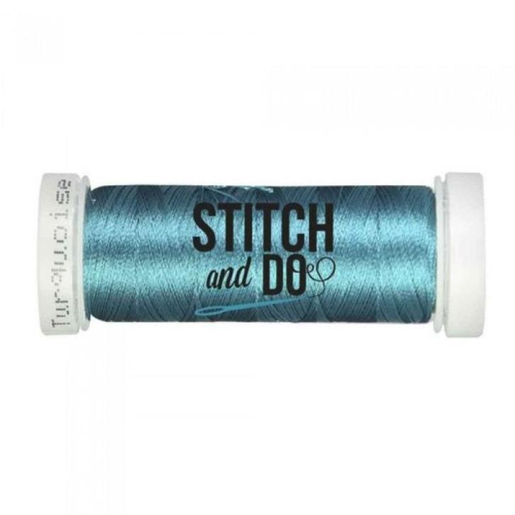 Stitch en Do linnen garen turquoise SDCD40, Hobby en Vrije tijd, Borduren en Borduurmachines, Nieuw, Borduurgaren of Zijde, Handborduren