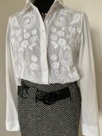Esprit blouse wit katoen met borduur mt L, Wit, Maat 42/44 (L), Ophalen of Verzenden, Zo goed als nieuw