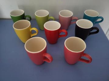Vrolijke Espressokopjes - o.a. Hema,  als nieuw. beschikbaar voor biedingen