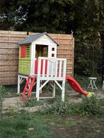 Smoby speelhuis op stelten met glijbaan, Kinderen en Baby's, Speelgoed | Buiten | Speeltoestellen, Ophalen, Gebruikt, Glijbaan