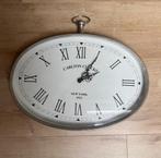 Ovale wandklok, Huis en Inrichting, Woonaccessoires | Klokken, Ophalen, Gebruikt, Analoog, Wandklok