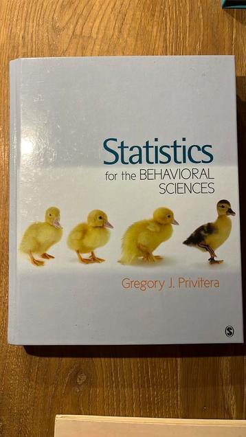 Statistics for the Behavioral Sciences - Privitera beschikbaar voor biedingen