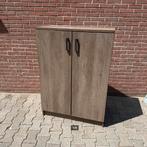 Kleine twee deurs kleding kast Eiken Fineer nog 4 stuks, Ophalen, Met plank(en), 50 tot 100 cm, Zo goed als nieuw