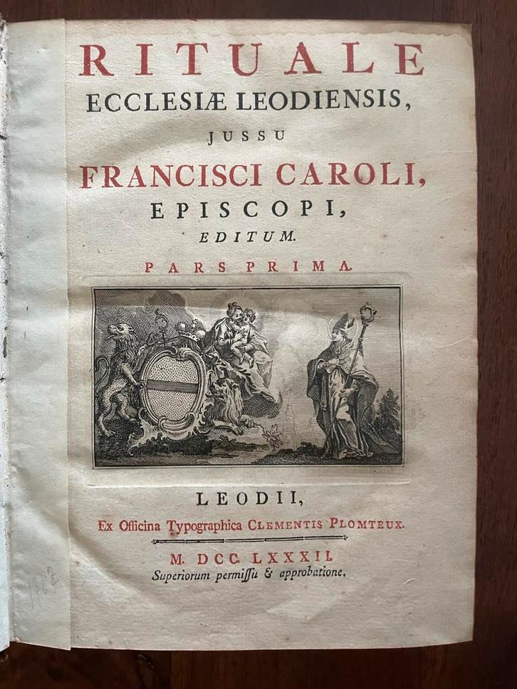 Rituale Ecclesiae Leodiensis, 1782, Antiek en Kunst, Antiek | Boeken en Bijbels, Ophalen of Verzenden