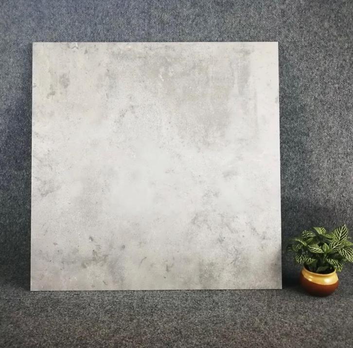 Keramische tegel licht grijs 60x60x1 cm, Doe-het-zelf en Verbouw, Tegels, Nieuw, Vloertegels, Keramiek, 60 cm of meer, 60 cm of meer