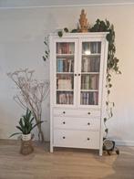 Hemnes boekenkast vitrinekast, Zo goed als nieuw, 150 tot 200 cm, 25 tot 50 cm, 50 tot 100 cm