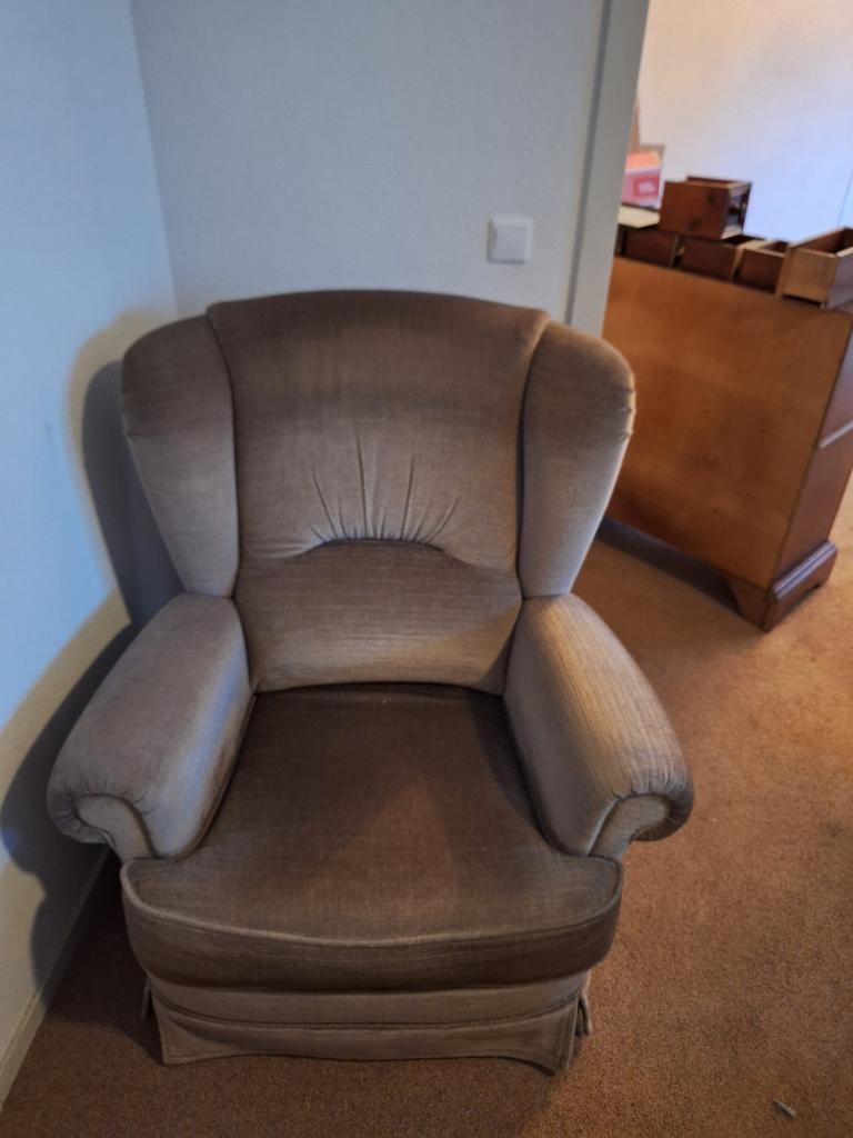 Heren oorfauteuill, Ophalen of Verzenden, Gebruikt, 75 tot 100 cm