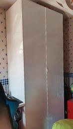 Pax kledingkast met deuren, Ophalen, 200 cm of meer, Glas, Wit