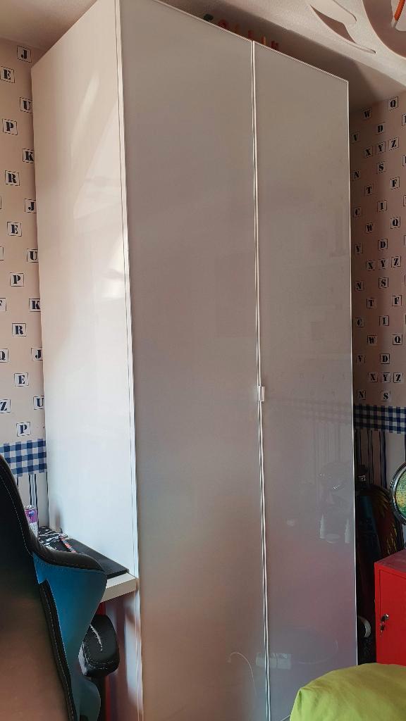 Pax kledingkast met deuren, Huis en Inrichting, Kasten | Kledingkasten, Zo goed als nieuw, 200 cm of meer, 50 tot 100 cm, 50 tot 75 cm