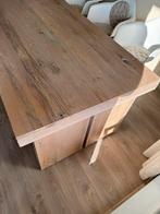 Eettafel Massief Acaciahout Gekleurd - 220 x 100 cm, Ophalen, Gebruikt