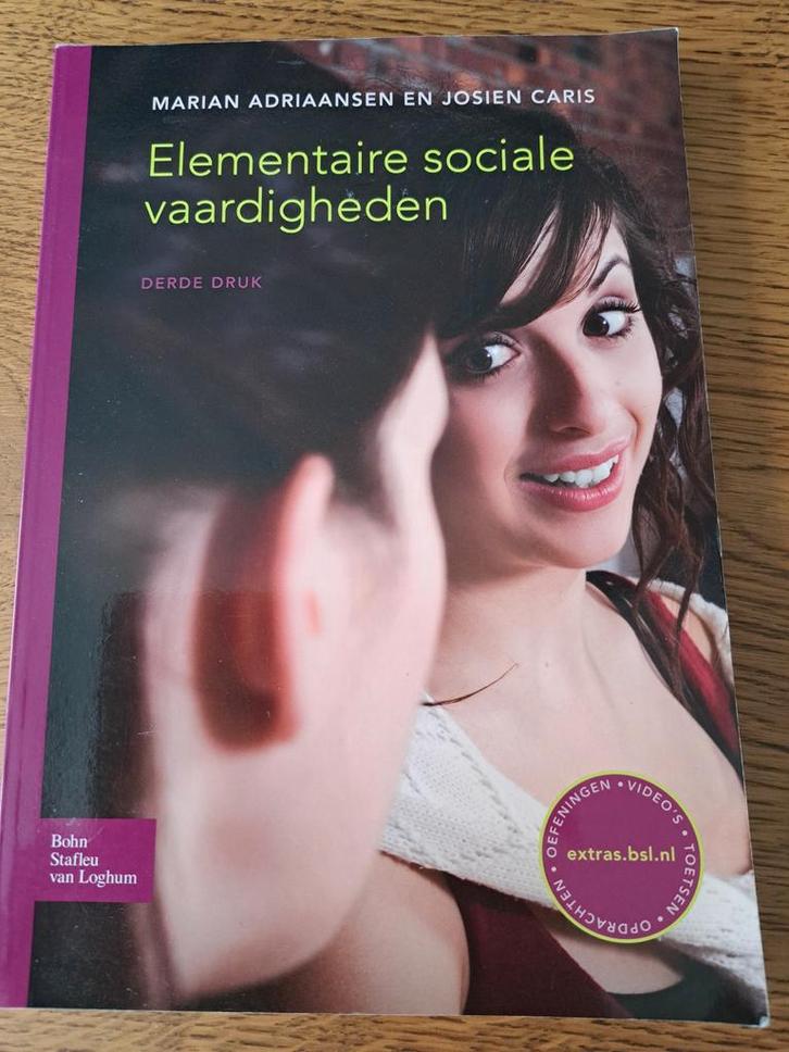 Elementaire sociale vaardigheden - Adriaansen/Caris, Boeken, Studieboeken en Cursussen, Zo goed als nieuw, HBO, Alpha, Ophalen of Verzenden