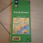 oude Michelin wegenkaart 195 van de Franse Riviera, Gelezen, Ophalen of Verzenden, Landkaart, 1800 tot 2000