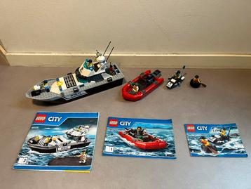 Lego city politie patrouille boot 60129 beschikbaar voor biedingen
