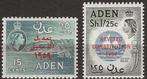 Aden - opdrukken, Postzegels en Munten, Postzegels | Azië, Midden-Oosten, Verzenden, Postfris
