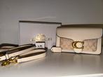 Coach Tabby 26 Schoudertas - Beige/Wit, Ophalen of Verzenden, Zo goed als nieuw, Beige, Handtas