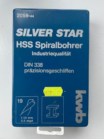 Silver Star HSS spiraal boren set van 18 stuks 