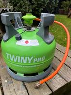 Nagenoeg volle Primagaz gasfles met propaangas +drukregelaar, Ophalen, Zo goed als nieuw