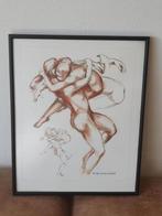 litho / prent ongesign Kees Verkade etudes de belofte, Ophalen