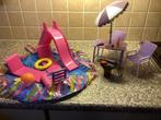 Barbie Speelset: Zwembad, Tuinset & BBQ, Ophalen of Verzenden, Gebruikt, Meisje