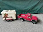 Schleich auto met trailer + 2 extra paarden, Verzamelen, Speelgoed, Ophalen of Verzenden, Zo goed als nieuw