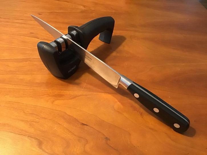Messenslijper HGMD - Scherpe messen in een handomdraai!, Huis en Inrichting, Keuken | Keukenbenodigdheden, Zo goed als nieuw, Ophalen of Verzenden