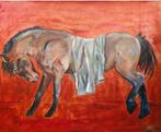 schilderij - Paard, Antiek en Kunst, Ophalen of Verzenden
