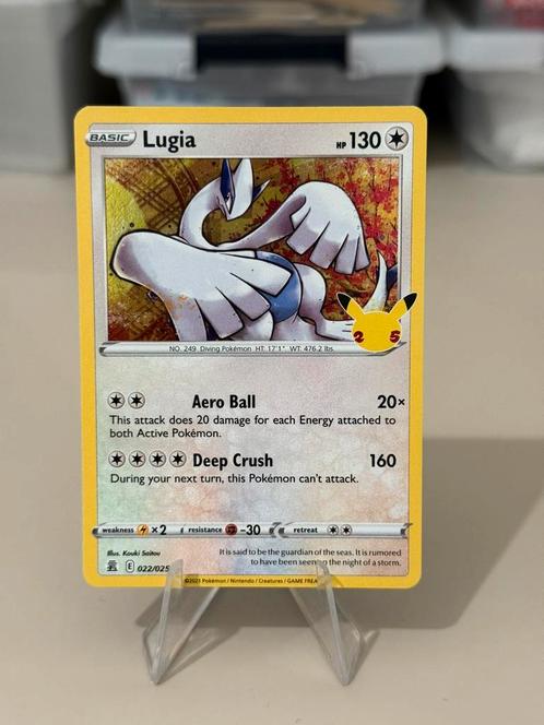 Lugia Holo 022/025 Celebrations 25th Anniversary Pokemon, Hobby en Vrije tijd, Verzamelkaartspellen | Pokémon, Zo goed als nieuw