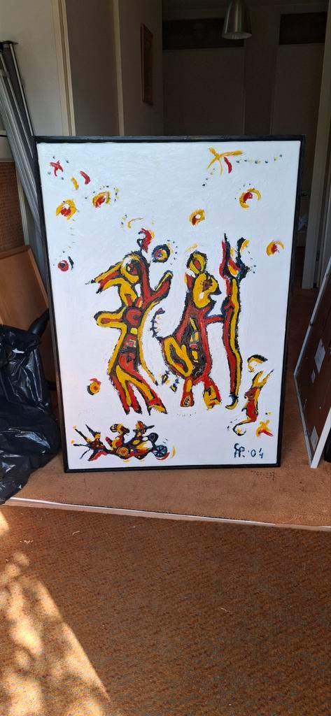 Abstract Schilderij - 103x73cm, Antiek en Kunst, Kunst | Schilderijen | Abstract, Ophalen