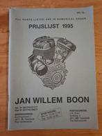 Prijslijst Jan Willem Boon 1995, Boeken, Ophalen of Verzenden, Gelezen, Overige onderwerpen, Jan Willem Boon