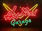 Hot Rod / Muscle car garage en veel andere mooie USA neons, Verzamelen, Merken en Reclamevoorwerpen, Neon, Lichtbak of (neon) lamp