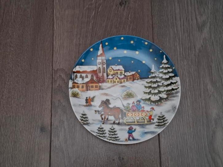 Kaiser Kerst Wandbord - Winterlandschap, Antiek en Kunst, Antiek | Wandborden en Tegels, Ophalen of Verzenden