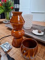 Lampenvoet + bloempot, bruin, nieuw, Ophalen of Verzenden, Nieuw, Minder dan 50 cm