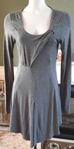 Anna prachtige grijze jurk M 38 40 jurkje | Gratis Verzenden, Maat 38/40 (M), Zo goed als nieuw, Knielengte, Grijs