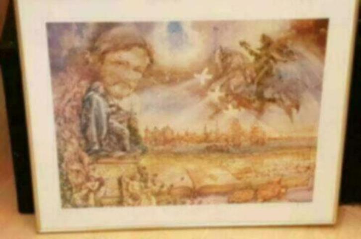 Stadsgezicht Amsterdam Nenad Karpov gesigneerd, Antiek en Kunst, Kunst | Litho's en Zeefdrukken, Ophalen