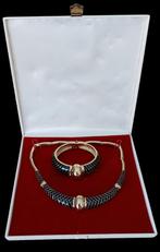 Lanvin Paris Vintage ArtDeco zeldzame sieradenset, Verzenden, Overige materialen, Ketting, Verguld