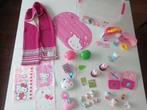 Hello Kitty pakket inclusief doos poppetjes etc, Ophalen of Verzenden, Gebruikt, Jongen of Meisje