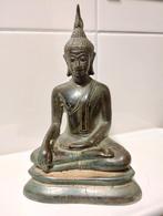 Antiek bronzen buddha, Antiek en Kunst, Antiek | Koper en Brons, Ophalen of Verzenden